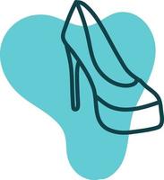 Sling back heels, illustration, on a white background. vector