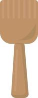 Wooden spatula, illustration, vector on white background.