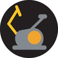 Gym bycicle, illustration, vector, on a white background. vector