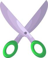 Sharp scissors , illustration, vector on white background