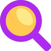 Science magnifier, illustration, vector on a white background.