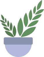 Office plant, illustration, vector on white background.