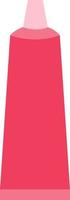 Pink toothpaste, illustration, vector on a white background