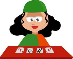 Fortune teller ,illustration,vector on white background vector