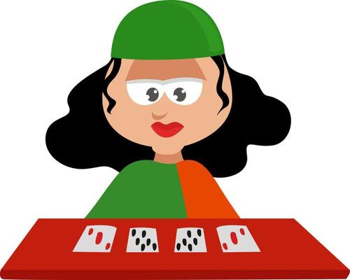 Fortune teller ,illustration,vector on white background