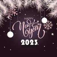 Happy new year party poster vector