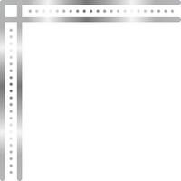 Silver Corner Border Vector Illustration