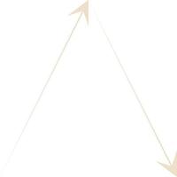 Minimal Thin Arrow Vector Illustration