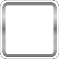 Silver Rectangle Border Frame Vector Illustration