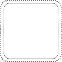 Silver Rectangle Border Frame Vector Illustration
