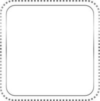 Silver Rectangle Border Frame Vector Illustration