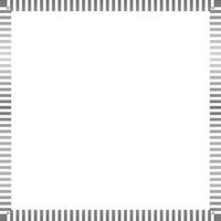 Silver Rectangle Border Frame Vector Illustration