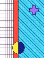 Vector background for your project, animation, advertising, banner, flyer, simple plaka in neo memphis mix, pop art style