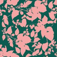 Decorative seamless pattern with branches and raspberries. Ideal for fabric, wallpaper, wrapping paper, filling drawings, textiles, web page textures vector