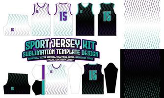 Stripe Jersey Apparel Sport Wear Sublimation pattern Design 198 for Soccer Football E-sport Basketball volleyball Badminton Futsal t-shirt vector