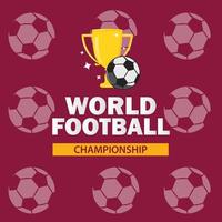 world football banner vector