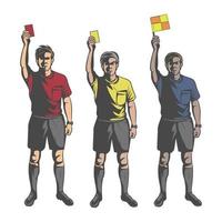 Soccer referees, football vector