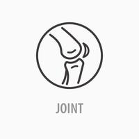 Joint line icon on white background. vector