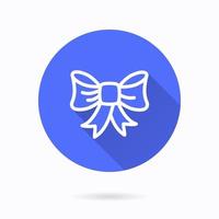 Ribbon bow icon for graphic and web design. vector