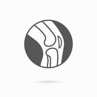 Knee icon. Logo design template. Vector illustration.