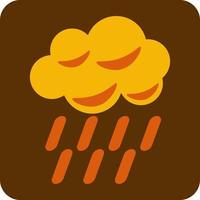 Bad autumn weather, illustration, vector on a white background.