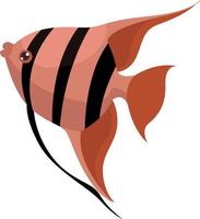 Angelfish, illustration, vector on white background