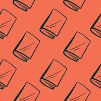 Books pattern, illustration, vector on white background.