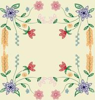 Vector illustration, floral background