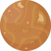 Planet mercury,illustration,vector on white background vector