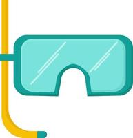 Underwater glasses, illustration, vector on white background.