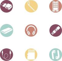 Smart devices, illustration, vector on a white background.