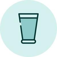 Small shot glass, illustration, vector on a white background.