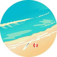 Sea view ,illustration, vector on white background.