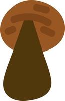 Morel mushroom, illustration, vector on a white background.