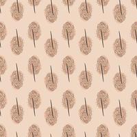 Autumn trees pattern, illustration, vector on white background