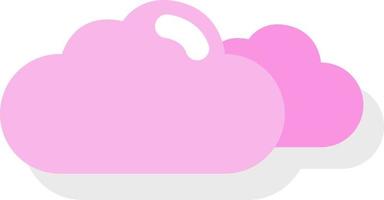 Heavy clouds full of rain, icon illustration, vector on white background