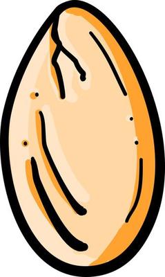 Cute egg, illustration, vector on white background