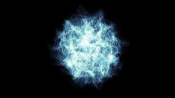 les particules de lumière fractale se dilatent et brillent - boucle video
