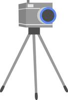 Tripod, illustration, vector on white background.