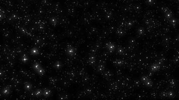 la lumière des étoiles la nuit sur fond noir est parfaite pour votre conception video