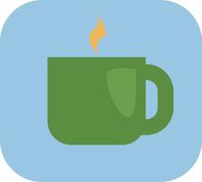 Camping tea, illustration, vector on a white background.