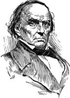 Daniel Webster, vintage illustration vector