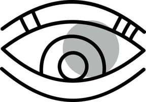 Boho eye, illustration, vector on a white background.