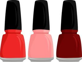 Pretty nailpolish, illustration, vector on white background