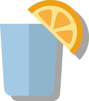 Tequila shot, illustration, vector on white background.