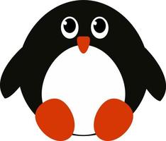 A cute penguin, vector or color illustration.