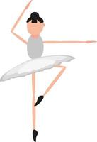 Balance move, illustration, vector on a white background.