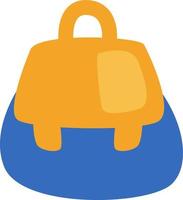 Camping backpack, illustration, vector on a white background.