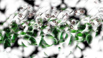 Botanical Bubbly Abstract Background Digital Rendering photo