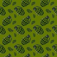 Grenade pattern, illustration, vector on white background